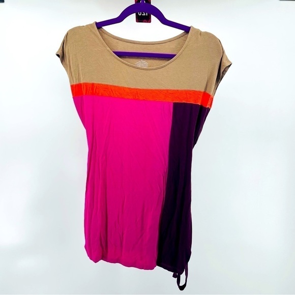 Liz Lange Color Block Tunic Z194 - Picture 1 of 3